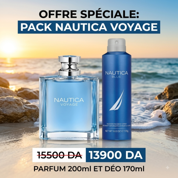 Pack Nautica Voyage — Eau de Parfum 200ml + Déodorant 170ml