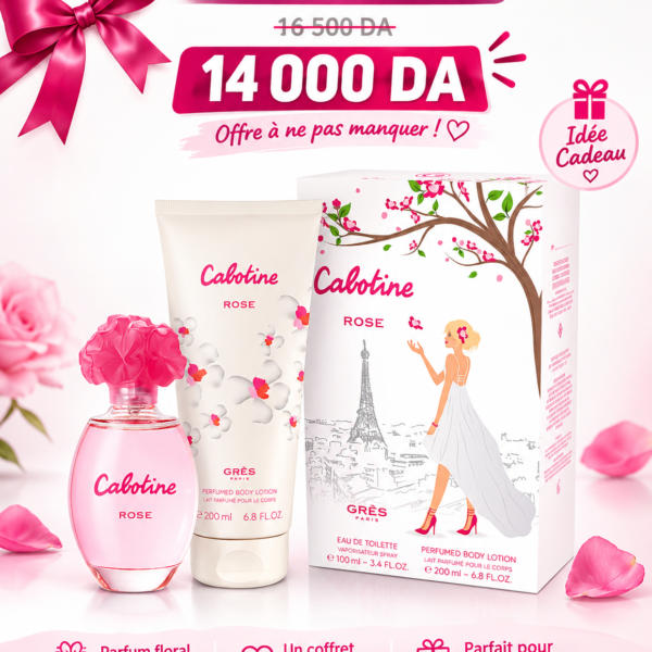 Coffret Cabotine Rose de Parfums Grès Paris