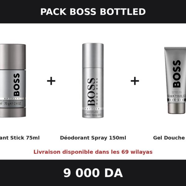 BOSS BOTTLED (STICK + SPRAY + GEL DOUCHE)