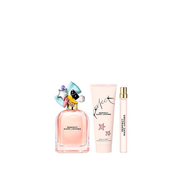 Coffret Parfum Femme Marc Jacobs – Perfect Eau de Parfum + Lotion pour le Corps + Format Voyage