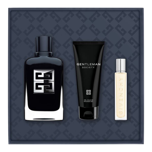Givenchy – Coffret Gentleman Society Eau de Parfum (EDP 100 ml + Spray Voyage 12.5 ml + Gel Douche 75 ml)