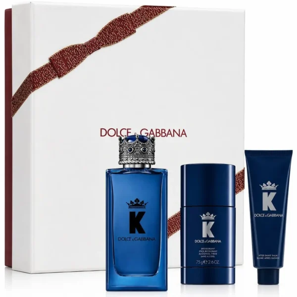 Dolce & Gabbana – Coffret K by Dolce & Gabbana Eau de Parfum (100 ml + Déodorant Stick 75 g + Baume Après-Rasage 50 ml)