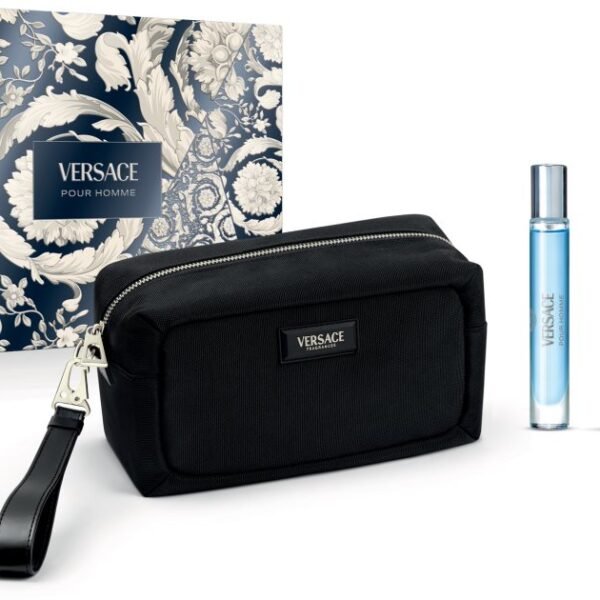 Versace – Coffret Pour Homme Eau de Toilette (100 ml + 10 ml + Trousse de Toilette)